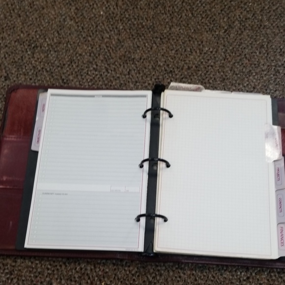 Vintage Leather Organizer - Picture 4 of 6